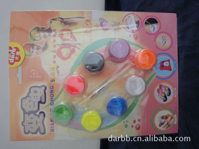 大班正品12色与8色变色虫水性人体荧光颜料 创意文化用品供应介绍