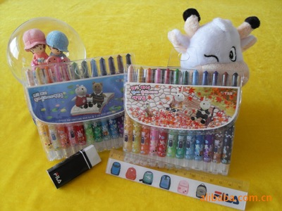 专业生产供应彩色小旋转蜡笔——无锡天松鼠文化用品厂家直销