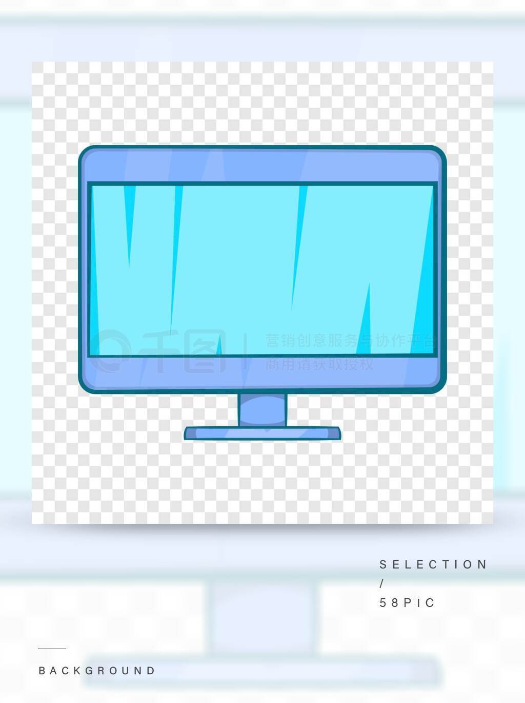 卡通风格电脑显示器图标 提升网络设计的创意利器